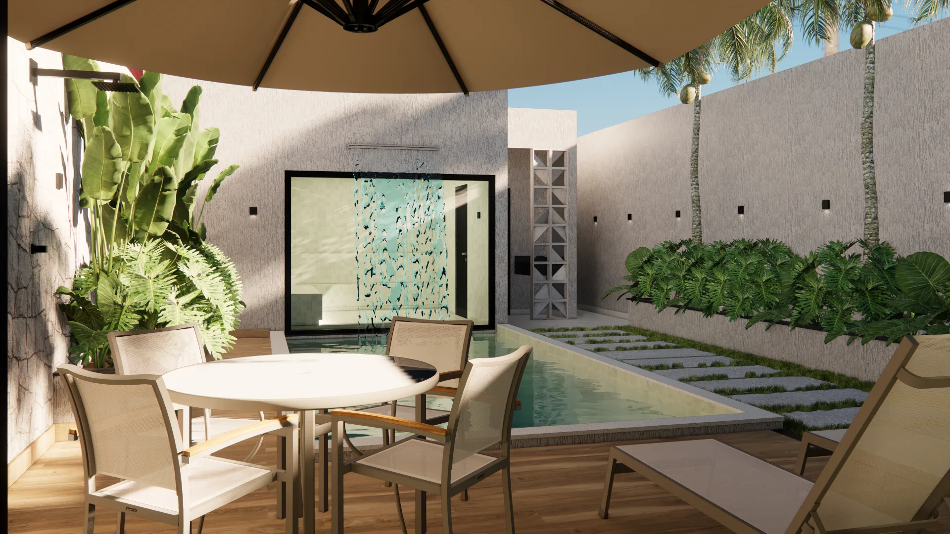 Espaço Gourmet com Piscina e Vista Urbana — imagem 2