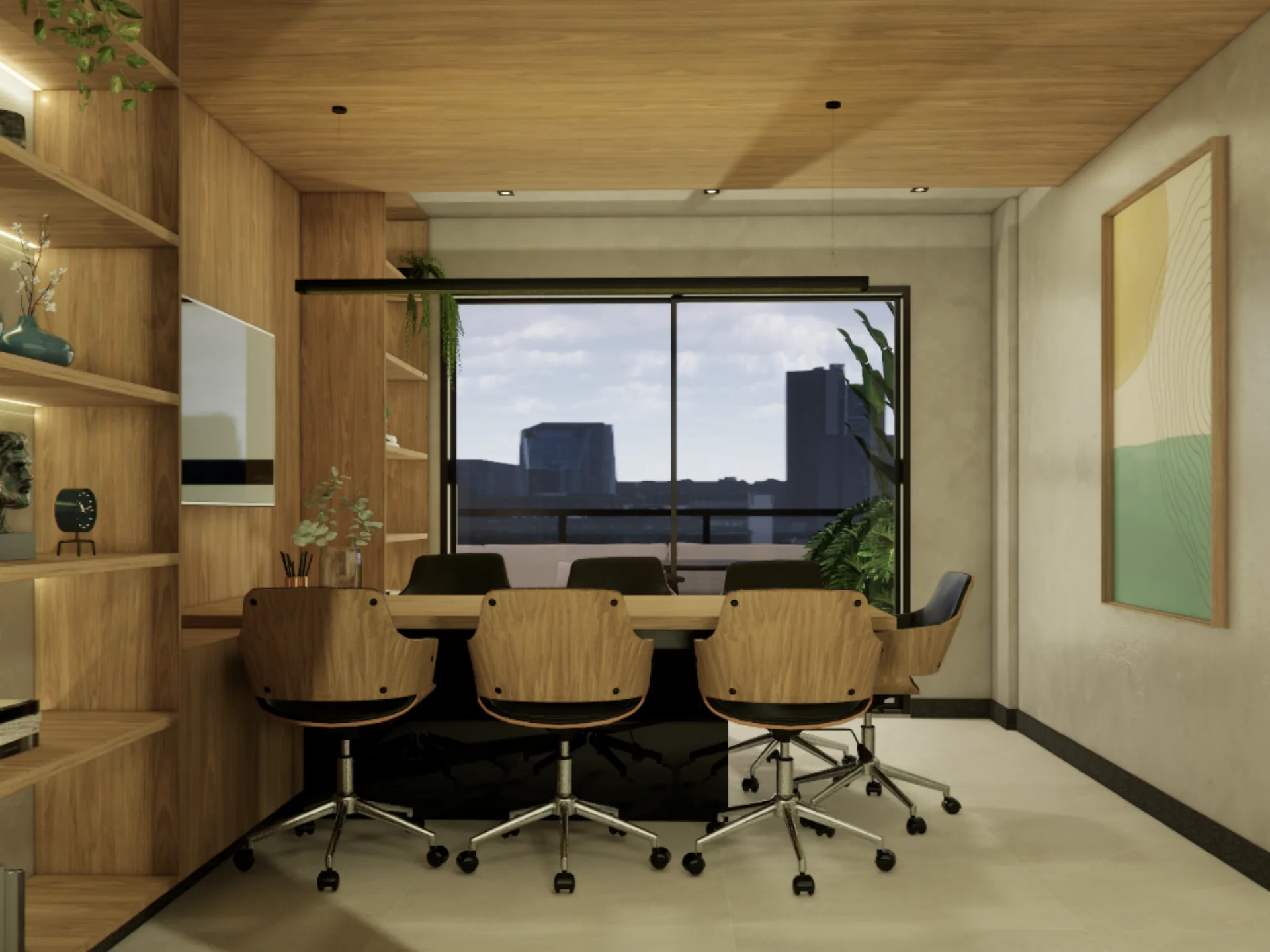 Home Office com Varanda Gourmet — imagem 4
