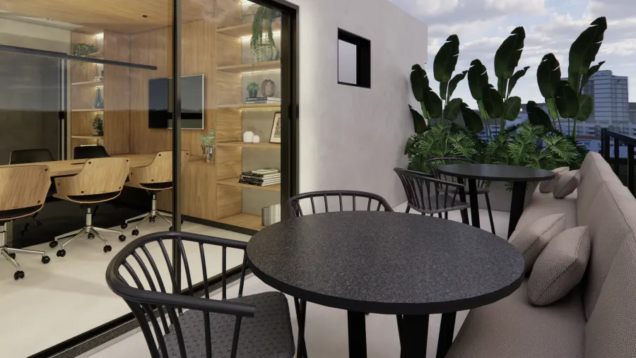 Home Office com Varanda Gourmet